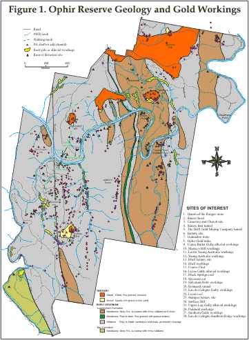 Ophir Reserve map