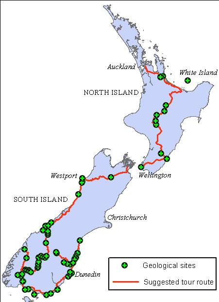 NZ routes and stops